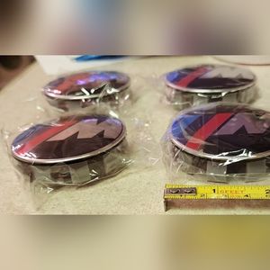 New Set Of 4 BMW hubcap Center Caps.  Read below